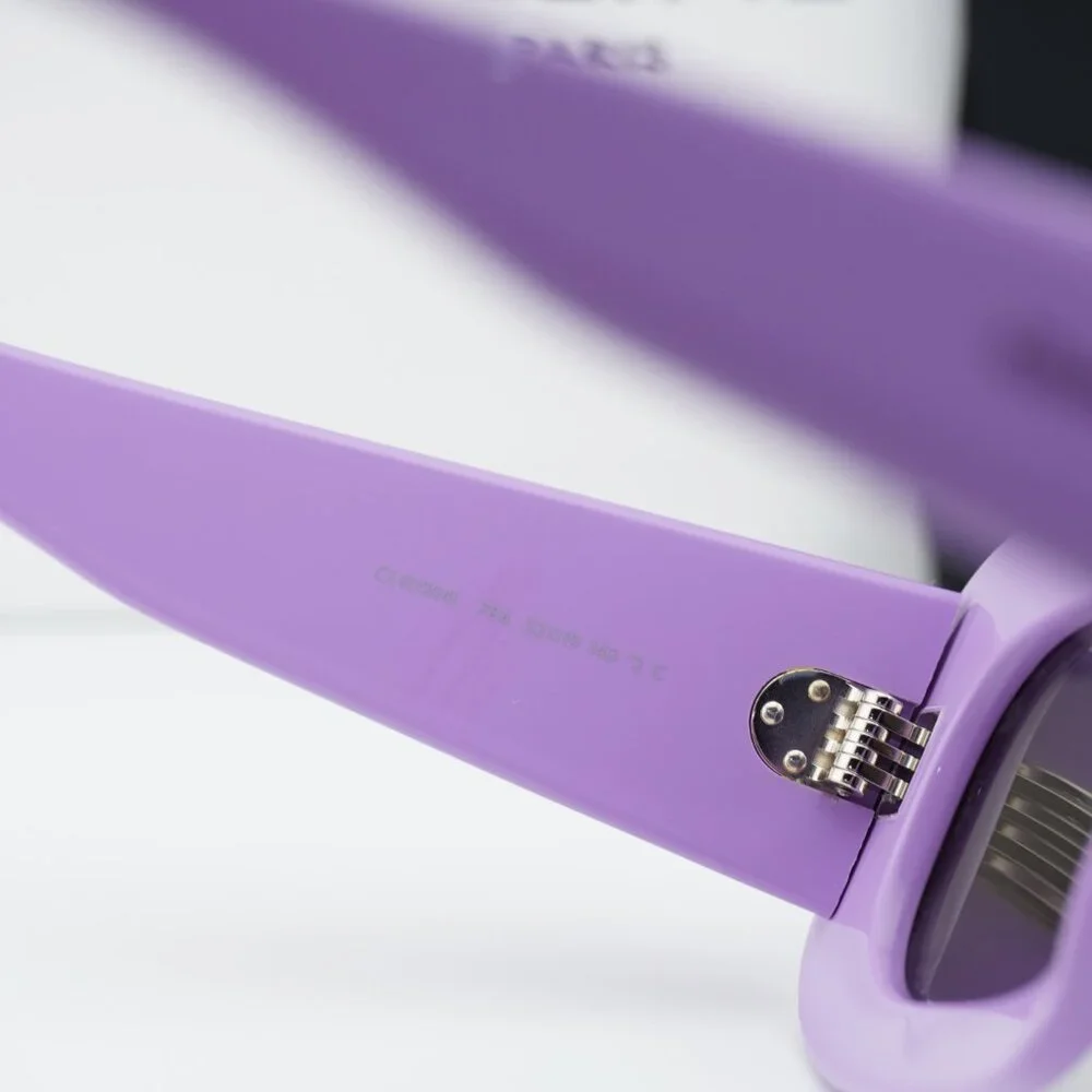 Celine CL40294I 78A Rectangle Sunglasses - Shiny Purple/Grey - Picture 7 of 9